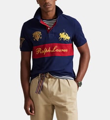 Polo droit à écusson en piqué en coton Polo Ralph Lauren
