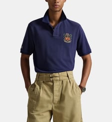 Polo Mc Big Crest droit en coton imprimé signature Polo Ralph Lauren