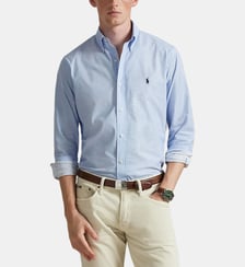 Chemise droite en coton signature Polo Ralph Lauren