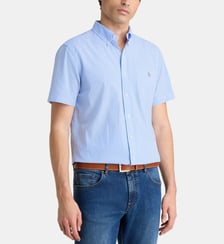 Chemisette rayée signature en coton seersucker Polo Ralph Lauren