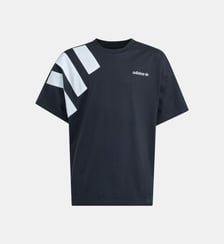 T-shirt droit signature bandes contrastantes Adidas Originals