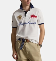 Polo droit à écusson en piqué en coton Polo Ralph Lauren