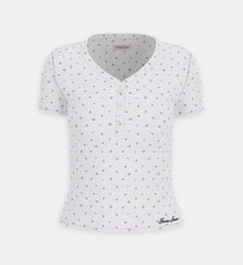 Top droit à motif Guess Jeans