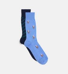 Lot de 2 paires de chaussettes hautes pony Polo Ralph Lauren
