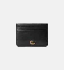 Porte carte slim signature en cuir Lauren Ralph Lauren