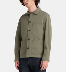 Surchemise droite gabardine coton stretch Woolrich