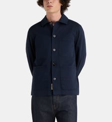 Surchemise droite gabardine coton stretch Woolrich