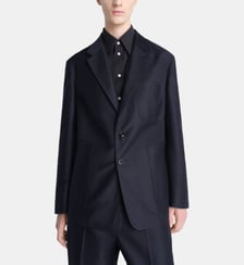 Veste classique droite en coton poches plaquées Lemaire
