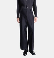 Pantalon large Workwear en coton satin Lemaire