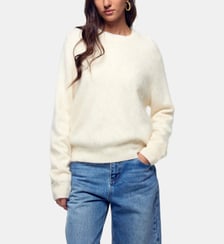 Pull droit en Cachemire Brossé col rond From Future