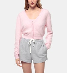 Pull cardigan ajusté en cachemire brossé From Future