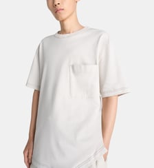 T-shirt boxy en coton mélangé Lemaire