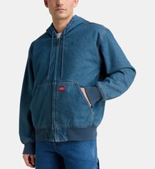 Blouson denim confort à capuche Dickies