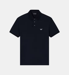 Polo en coton signature Emporio Armani