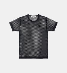 T-shirt droit en maille ajourée Comme des Garçons PLAY