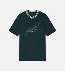 T-shirt en coton signature Emporio Armani