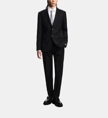 Costume ajustée en laine Emporio Armani