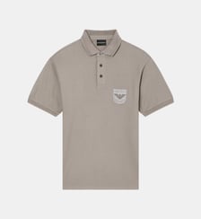 Polo en coton signature Emporio Armani