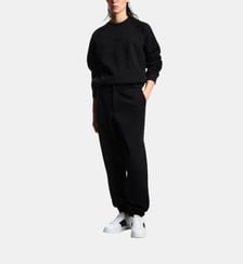 Ensemble jogging en coton mélangé imprimé signature Emporio Armani