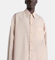Chemise droite deux poches en coton Lemaire
