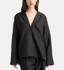 Chemise ample Tariez laine et lin  Christian Wijnants