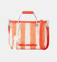 Sac cabas Ikon à rayures Karl Lagerfeld