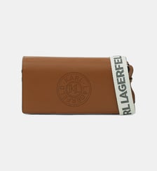 Sac pochette en cuir Karl Lagerfeld