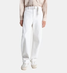 Pantalon Twisted ceinturé en coton Lemaire