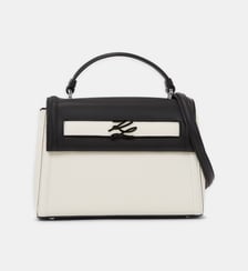 Sac à main bicolore cuir Karl Lagerfeld
