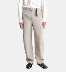 Pantalon Twisted droit ceinture en coton Lemaire