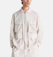 Veste classique 3D poche plaquée en coton mélangé Lemaire
