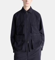 Veste classique 3D poche plaquée en coton mélangé Lemaire