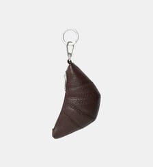 Mini croissant Keyring en cuir Lemaire