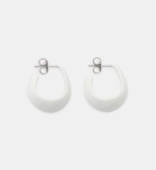 Boucles d'oreilles Curved Mini Drop en argent Lemaire