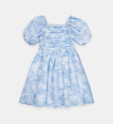 Robe évasée fleurie en coton Abercrombie Kids