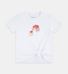 T-shirt noué en coton Abercrombie Kids