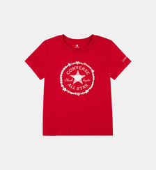T-shirt Valentine's Day Heart droit imprimé signature Converse