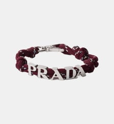 Bracelet en corde signature Prada