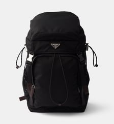 Sac à dos Speedrock signature en Re-Nylon et cuir Prada