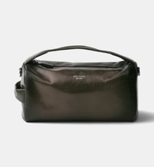 Sac à bandoulière en cuir vieilli signature Prada