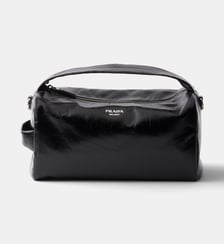 Sac à bandoulière en cuir signature Prada