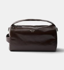 Sac à bandoulière en cuir signature Prada