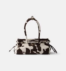 Sac à main Bonnie en cuir imprimé taille M Prada