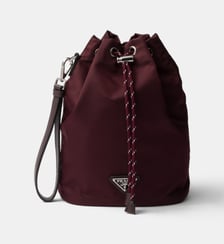 Pochette Speedrock en Re-Nylon et cuir signature Prada