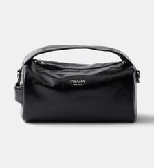 Sac à bandoulière en cuir signature Prada
