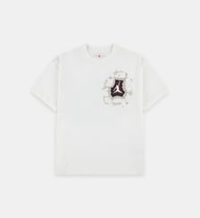 T-shirt droit en coton mélangé imprimé Jordan