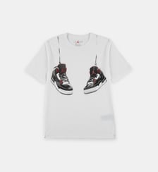 T-shirt droit en coton imprimé Jordan