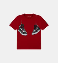T-shirt droit en coton imprimé Jordan