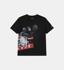 T-shirt droit en coton mélangé imprimé Jordan