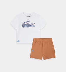 Ensemble short et t-shirt en coton Lacoste